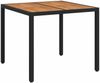 vidaXL Gartentisch Schwarz 90 x 90 x 75 cm Poly-Rattan 362537 Bild 2