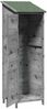 vidaXL Gartenschuppen Grau 59,5 x 56 x 176,5 cm Massivholz aus Fichte 42033478 Bild 4