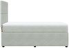vidaXL Boxspringbett mit Matratze Hellgrau 80x200 cm Samt 3292184 Bild 5