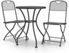 vidaXL 3-tlg. Garten-Essgruppe Streckmetallgitter Anthrazit 3084707 Bild 2