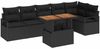 vidaXL Garten Essgruppe mit Kissen 7 pcs Schwarz und Braun 3349722 Bild 2