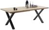Kulissen-Esstisch >BROOKLYN< in Bianco geölt / Metall - 300x73x100 (BxHxT) Bild 3
