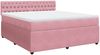 vidaXL Boxspringbett mit Matratze Rosa 180x200 cm Samt 3290117 Bild 3