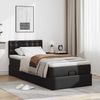 vidaXL Ottoman-Bett mit Matratze Schwarz 100x200 cm Kunstleder 3311288 Bild 3