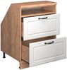Dachschrägenschrank Rion Weiß Landhaus 60 x 81.6 cm mit 2 Schubladen, Schrankkorpus 60 cm Tiefe Vicco Bild 4