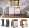 Dachschrägenschrank Rion Weiß Landhaus 60 x 81.6 cm mit 2 Schubladen, Schrankkorpus 60 cm Tiefe Vicco Bild 5