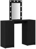 vidaXL Schminktisch mit Tür Schwarz 102 x 33 x 135 cm Holzwerkstoff 865182 Bild 2
