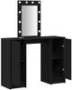 vidaXL Schminktisch mit Tür Schwarz 102 x 33 x 135 cm Holzwerkstoff 865182 Bild 4
