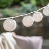 Lights4fun LED-Lichterkette 20er Lampion Lichterkette Cut-Out Muster koppelbar wetterfest Bild 2