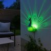 2er Set RGB LED Solar Wandleuchte, Pfau Design, H 20 cm Bild 3