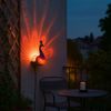 2er Set RGB LED Solar Wandleuchte, Pfau Design, H 20 cm Bild 5