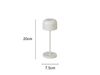 SET Akku Tischleuchten per USB aufladbar, Weiß Höhe 20cm & 36cm Bild 5