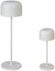SET Akku Tischleuchten per USB aufladbar, Weiß Höhe 20cm & 36cm Bild 2