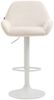 2er Set Barhocker Braga Samt weiß creme Bild 3