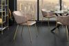 riess-ambiente Esszimmerstuhl NOBLESSE champagner beige/gold - Samt, Metallgestell, Retro, Armlehnen (Einzelartikel, 1 St), halbrunder Stuhl - ideal für Küche, Ess-, Arbeits-. Wohnzimmer & Büro Bild 3