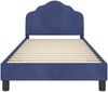 vidaXL Kinderbettgestell mit Kopfteil Polizeiblau 90 x 190 cm Samt 42010956 Bild 5