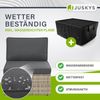 Juskys Polyrattan Gartenmöbel Set Salou inkl. Abdeckung - Outdoor Lounge wetterfest 6 Personen - Sitzecke mit Tisch & Kissen für Garten, Balkon, Terrasse - Grau Bild 3