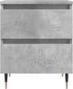 vidaXL Nachttische 2 Stk. Betongrau 40x35x50 cm Holzwerkstoff 826869 Bild 5