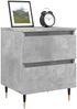 vidaXL Nachttische 2 Stk. Betongrau 40x35x50 cm Holzwerkstoff 826869 Bild 3