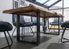 Baumtisch Sheesham 220x100x77 natur gebeizt / U-Beine anthrazit glänzend FREEFORM 5 Bild 3