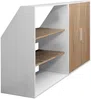 Vente-unique - ADEZIO Kleine Schlafzimmeraufbewahrung Holz, Platte BeigeWeiß - B 50 cm x H 110 cm x L 182,6 cm Bild 3