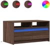 vidaXL LED-Couchtisch Braun Eichen-Optik Holzwerkstoff 851997 Bild 2