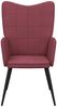 vidaXL Relaxsessel Weinrot Stoff [327949] Bild 3