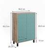 Vicco 'Agasta' Badschrank, Spanplatte, 56,2 x 83,2 x 28 cm, Mintgrün / Sonoma Bild 3