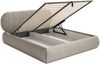Selsey 'Asmelio' Polsterbett mit Bettkasten, Lattenrost, graubeige, 160x200 cm Bild 4