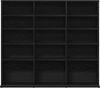 vidaXL CD-Schrank Schwarz Eichen-Optik 100x23x89,5 cm Holzwerkstoff 862481 Bild 4