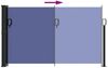 vidaXL Seitenmarkise Ausziehbar Blau 120x600 cm 4004491 Bild 5