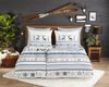 Good Morning Flanell Bettwäsche 155x220 Aila Winter Hirsch Tanne kalt blau 33362 Bild 2