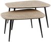 KAWOLA Couchtisch LAUCA Set 2-tlg. Metall bronze viereckig 42 x 70 x 80 cm Bild 3