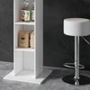 Bartisch-Set Rodeo Weiß 70 x 70 cm mit 2 Barhockern Vicco Bild 5