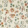Orientalischer Samt-Teppich Fransen Oriental Flowers Creme - 160x230x0,5cm Bild 2
