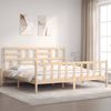 vidaXL Massivholzbett mit Kopfteil 3193091 Bild 1