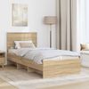 vidaXL Bettrahmen mit Kopfteil Sonoma-Eiche 120 x 123 cm Holzwerkstoff 3408881 Bild 3