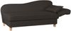 Selma Recamiere mit Armteil rechts klappbar Flachgewebe Chocolate Buche Natur Bild 3
