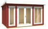 Lasita Maja Gartenhaus Dorset Gartenhaus aus Holz in Rot Holzhaus mit 34 mm Wandstärke Blockbohlenhaus Bild 2