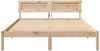 vidaXL Bettrahmen mit Kopfteil Braun 150 x 200 cm Massives Kiefernholz 872815 Bild 5