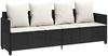 vidaXL Sonnenliege mit Kissen Schwarz Poly Rattan 368344 Bild 2