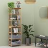 Bücherregal Novaro Bambus 48.3 x 166.5 cm mit 7 Fächern Vicco Bild 3