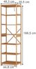 Bücherregal Novaro Bambus 48.3 x 166.5 cm mit 7 Fächern Vicco Bild 2