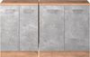Dachschrägenschrank-Set Rion Beton 140 cm 2er Set Schrankkorpuss 60 cm Tiefe Vicco Bild 4
