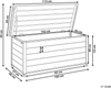 Aufbewahrungsbox CAMPALTO Metall 113 cm 50 cm Dunkelbraun Bild 2