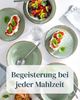 PURE LIVING INTERIOR DESIGN Geschirr-Set Steingut Teller Groß 6 Personen Rustic TESTSIEGER, Hochwertiges Landha (6-tlg), 6 Personen, Steingut, Authentischer Landhausstil, Reaktive Glasur – jedes Stück ein Unikat,… Bild 4