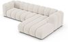 Micadoni Modulares Ecksofa Lupine 4-Sitzer Rechts Chenille Eden Helles Beige Bild 3