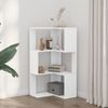 vidaXL Eck-Bücherregal 3 Böden Weiß 50x50x102 cm Holzwerkstoff 852591 Bild 3