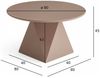 Couchtisch Aruna Ø80 cm - MDF Tisch in Mocha Mousse, FSC-zertifiziert Bild 4