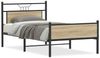 vidaXL Bettgestell ohne Matratze Sonoma-Eiche 100x190 cm Holzwerkstoff 4106974 Bild 2